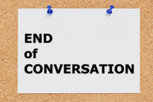 End of Conversation concept — Stock Photo, Image