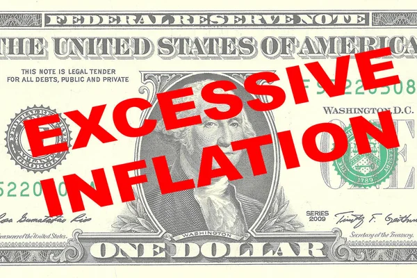 过度的通货膨胀-财务概念 — 图库照片