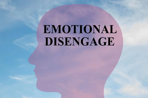 Mentális koncepció érzelmi Disengage- — Stock Fotó