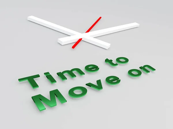 TIME to Move On concepto — Foto de Stock