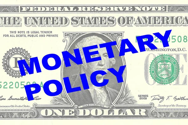 Monetära politik koncept — Stockfoto