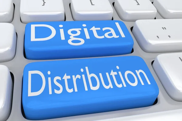 Concepto de distribución digital — Foto de Stock