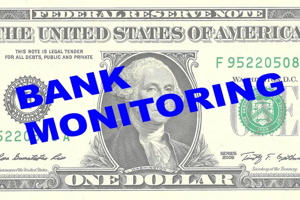 Bank Monitoring concept — Stockfoto
