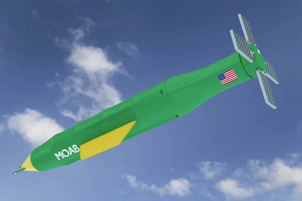 3D Darstellung von fliegendem Moab — Stockfoto