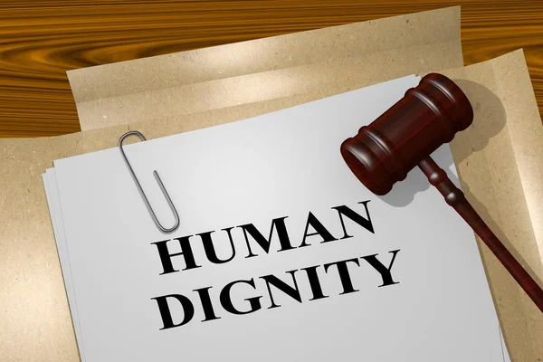 Concept de dignité humaine — Photo