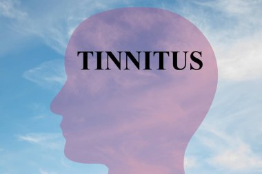 Tinnitus - neurological concept clipart