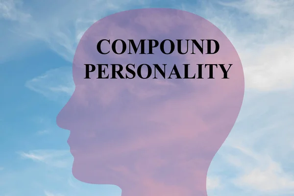 Personalidad compuesta - concepto mental — Foto de Stock