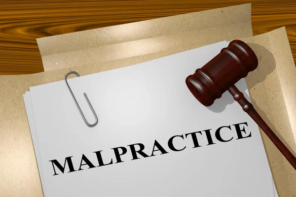 Malpractice - legal concept — Stock Photo, Image