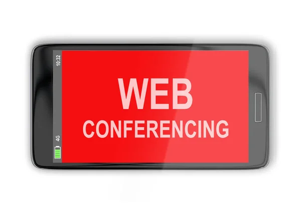 Concetto di conferenza web — Foto Stock