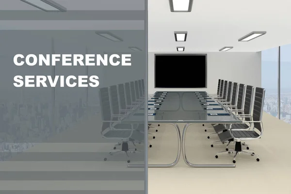 Concetto di servizi conferenze — Foto Stock