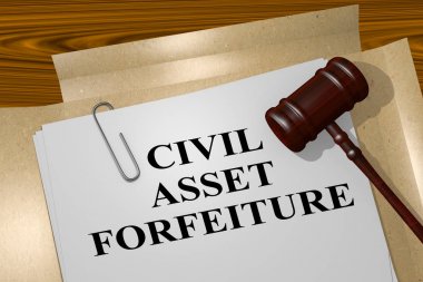 Civil Asset Forfeiture concept clipart