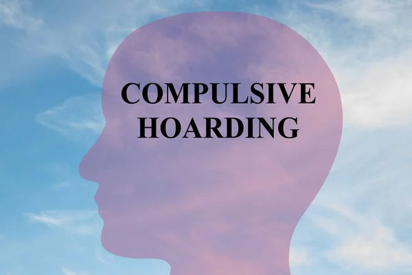 Compulsive Hoarding - konsep mental — Stok Foto