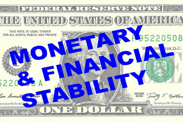 Concetto di stabilità monetaria e finanziaria — Foto Stock
