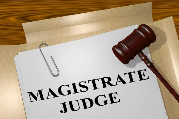 Concetto di giudice magistrato — Foto Stock