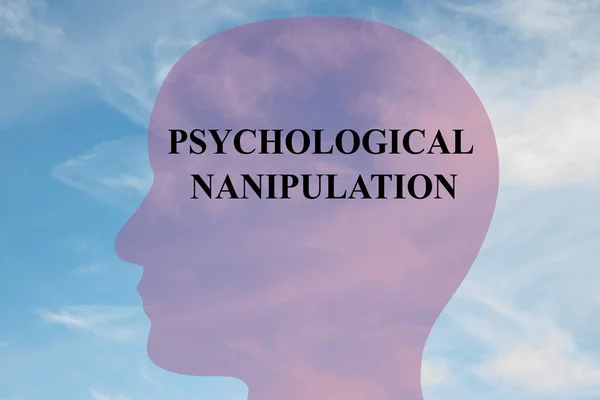 Психологічна маніпуляція - ментальна концепція — стокове фото