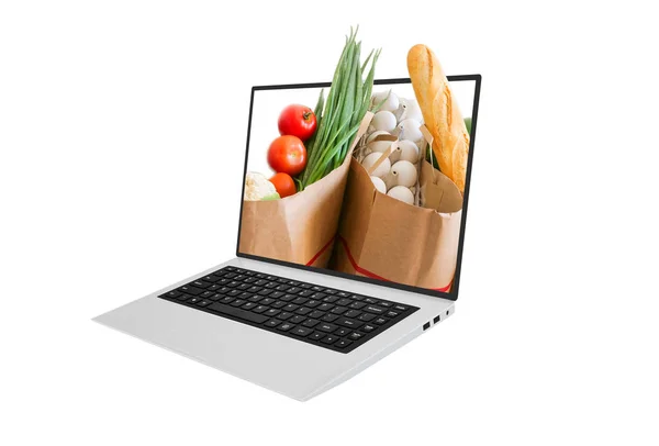 Zakupy spożywcze online — Zdjęcie stockowe