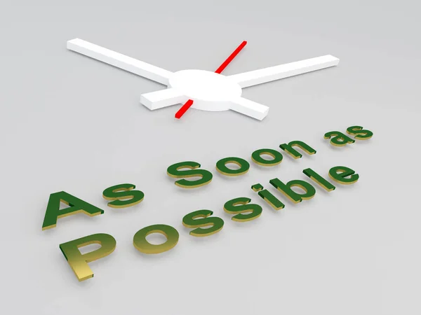 As Soon as Possible concept — Stock Photo, Image