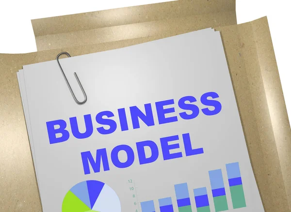 Concepto de modelo de negocio — Foto de Stock