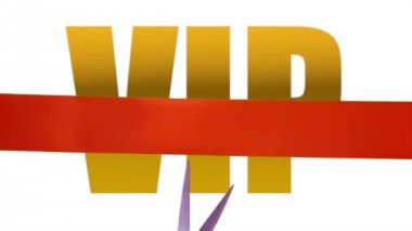 VIP sloganı ile kesme şerit