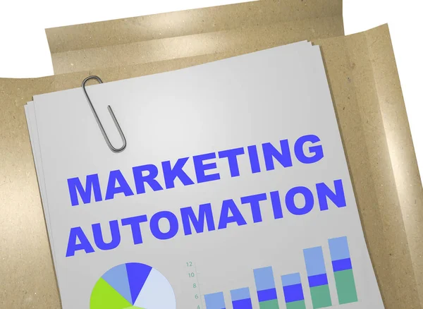 Concepto de automatización de marketing — Foto de Stock