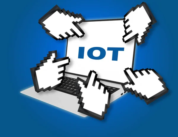 IOT - conceito de internet — Fotografia de Stock