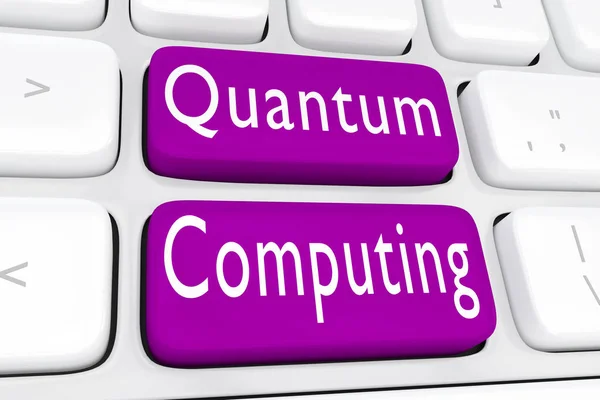 Concepto de computación cuántica —  Fotos de Stock