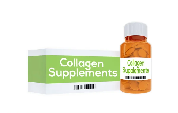 Collagen Supplements concept — Stock Photo, Image