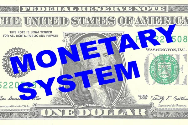 System monetarny - koncepcja finansowych — Zdjęcie stockowe