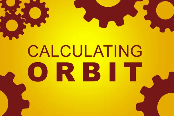 Berekening van de Orbit concept — Stockfoto