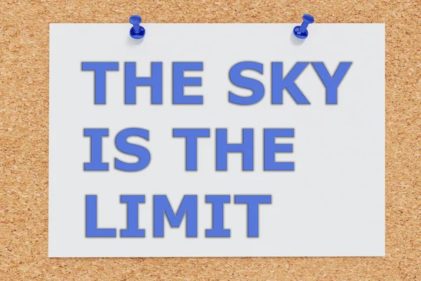 The Sky is the Limit - concept — Stock Photo, Image