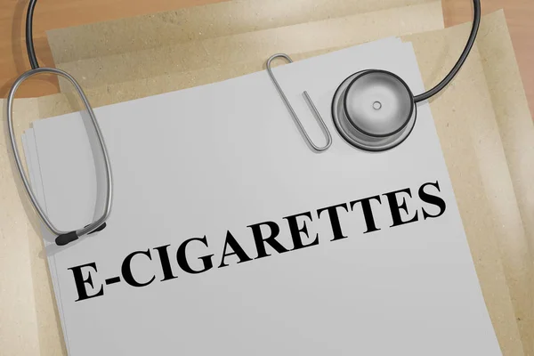 E-sigaretten - gezondheid gevaar concept — Stockfoto