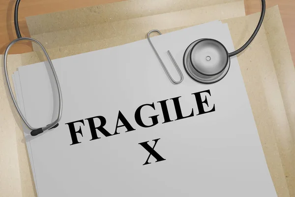 Fragilní X - lékařská koncepce — Stock fotografie