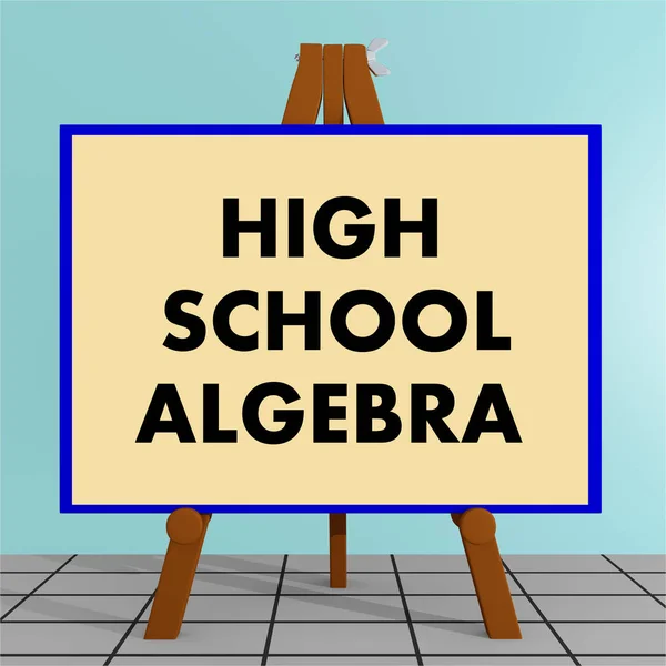 Střední školy Algebra koncept — Stock fotografie