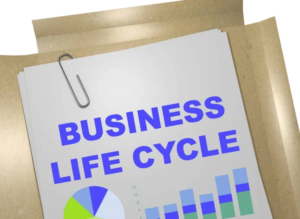 Concepto de ciclo de vida empresarial — Foto de Stock