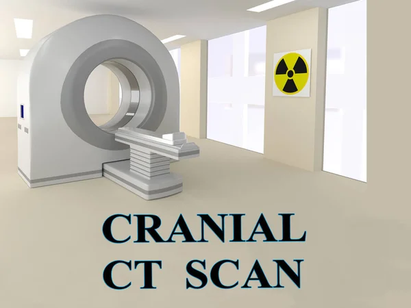 Cranial CT Scan concept — Stock Photo, Image