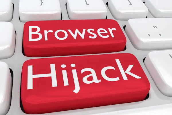 Browser Hijack concept — Stockfoto