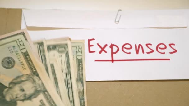 Expenses costs concept — Stock Video