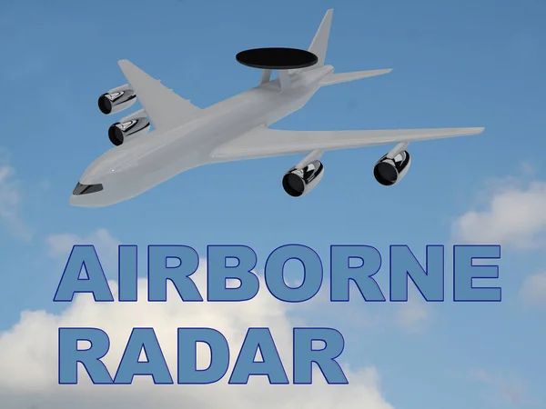 Concepto radar aerotransportado — Foto de Stock