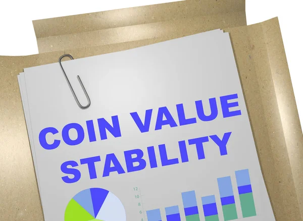 Mynt värde stabilitet koncept — Stockfoto