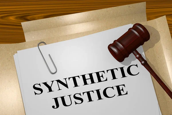 Synthetic Justice concept — Stock Photo, Image