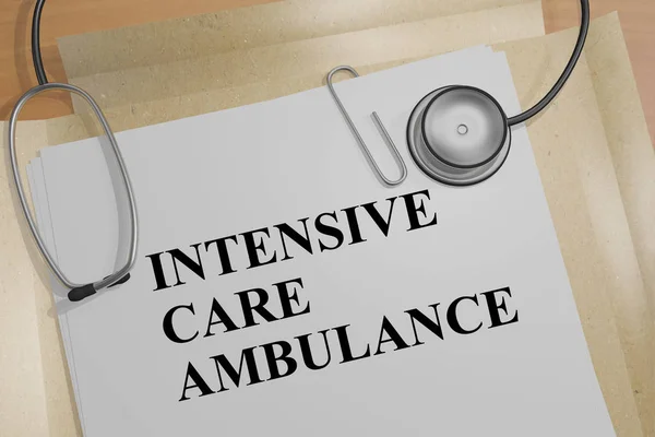 Intensivvård ambulans - medicinska begrepp — Stockfoto
