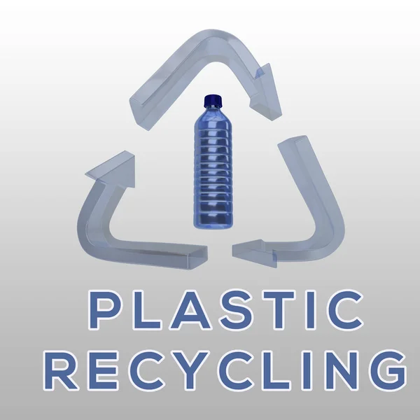 Műanyag újrahasznosítás fogalma — Stock Fotó