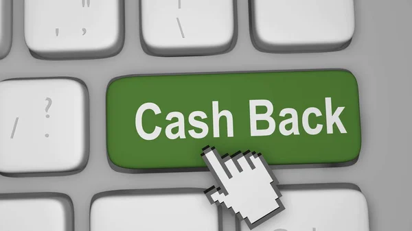 Receive cash back on online orders — Stock Photo, Image