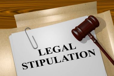 Legal Stipulation concept clipart