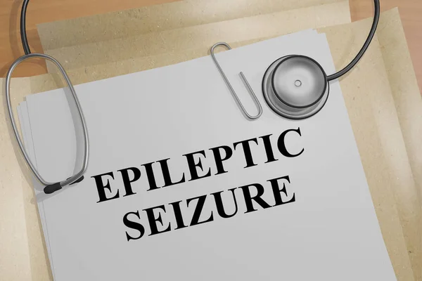 Apreensão Epiléptica - conceito médico — Fotografia de Stock