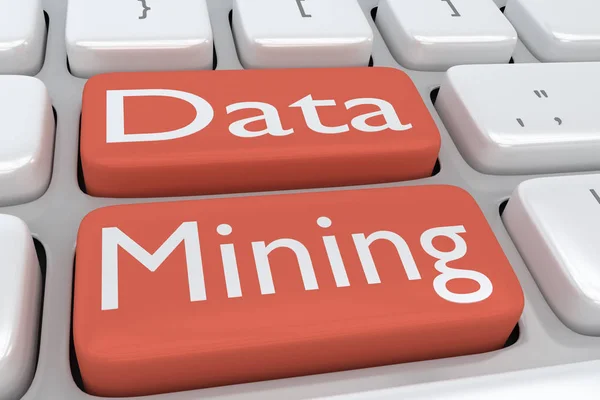Conceito de mineração de dados — Fotografia de Stock