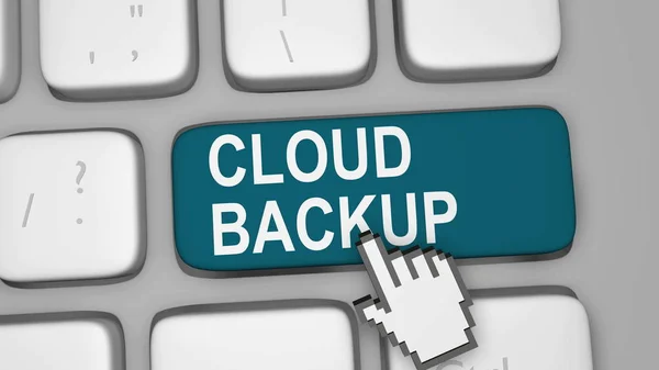 Cloud backup keyboard key