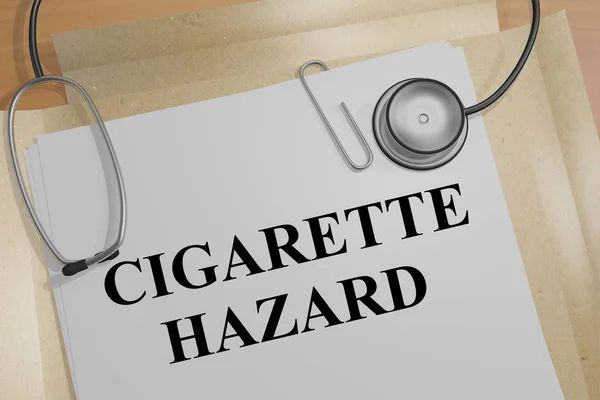 Gefahr durch Zigaretten - medizinisches Konzept — Stockfoto
