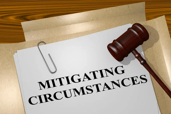 Mitigating Circumstances concept — Stock Photo, Image
