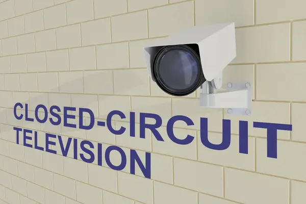 Концепция Closed-Circuit Television — стоковое фото